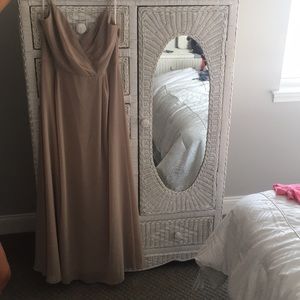 Taupe Bridesmaid Dress